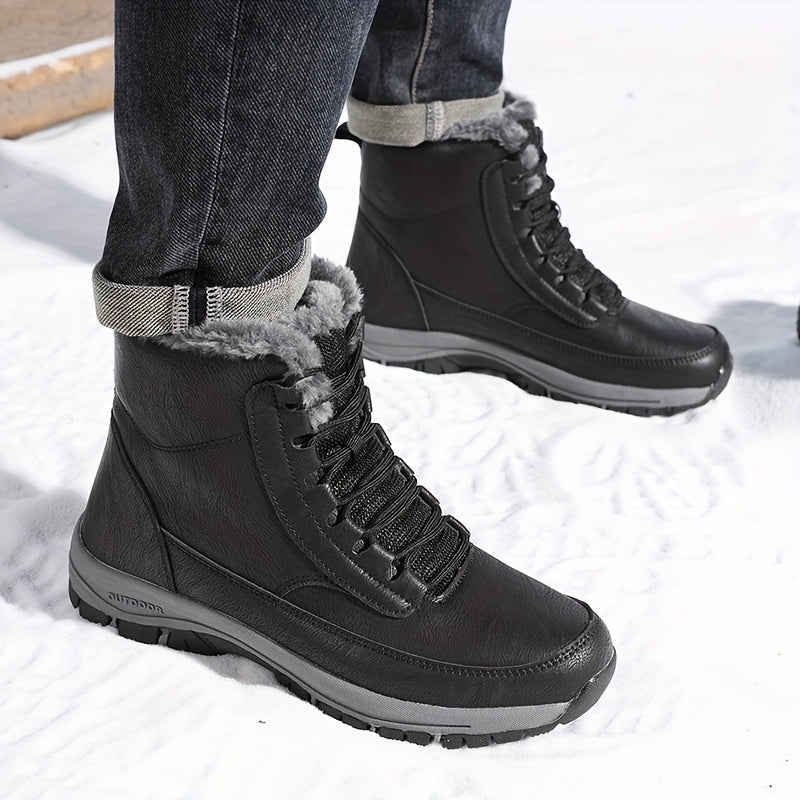Gwendolyn | Fleece-Lined Interior Deep-Tread Grip Sole Waterproof Boots