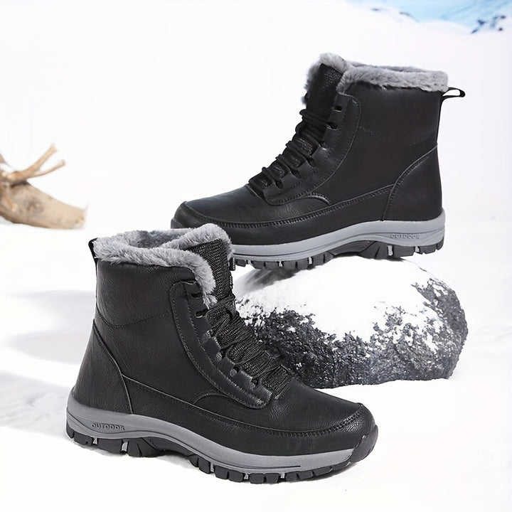 Gwendolyn | Fleece-Lined Interior Deep-Tread Grip Sole Waterproof Boots
