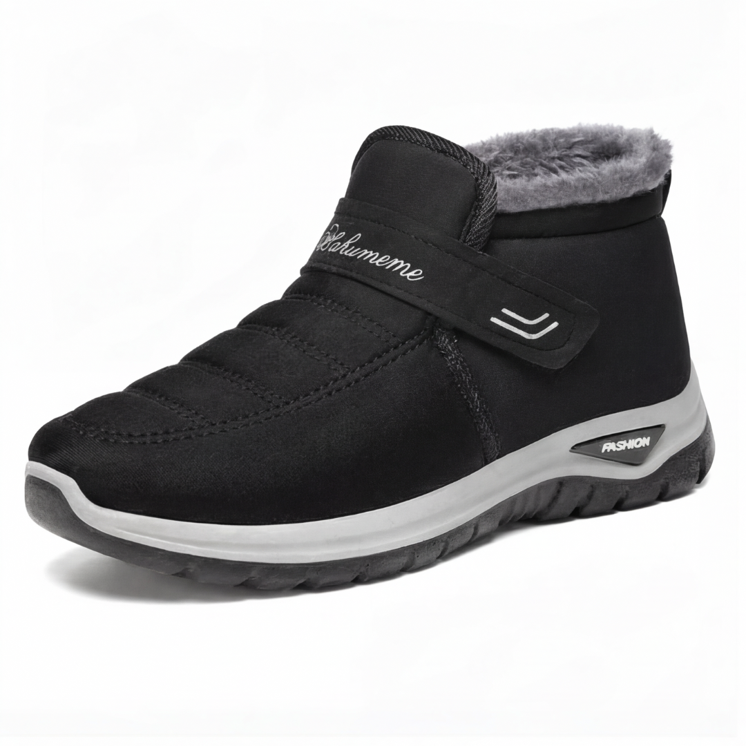 Brooke | Fur Lined Interior Velcro Strap Closure Waterproof Boots