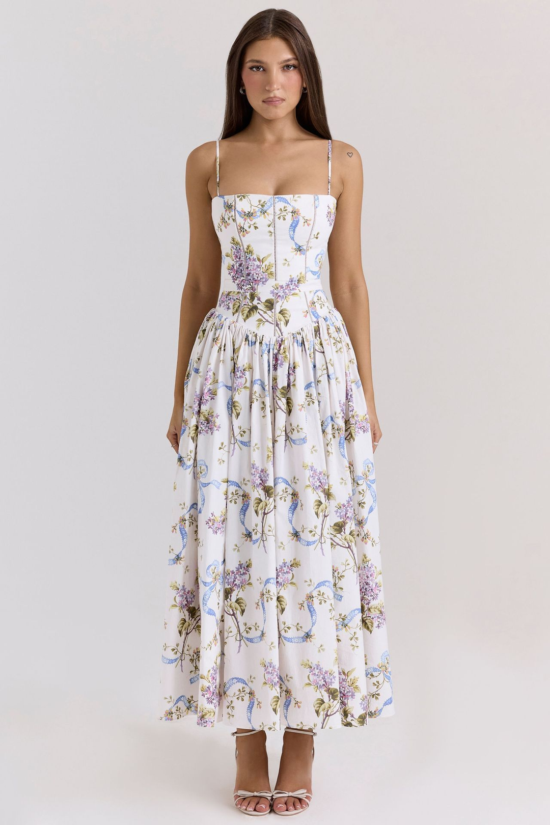 Gabriella | Wedding Guest Corset Midi Dress