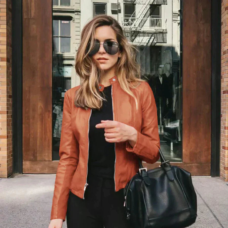 lisa Italian Leather Jacket