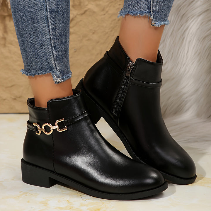 Marigold | Elegant Winter Leather Chelsea Boots