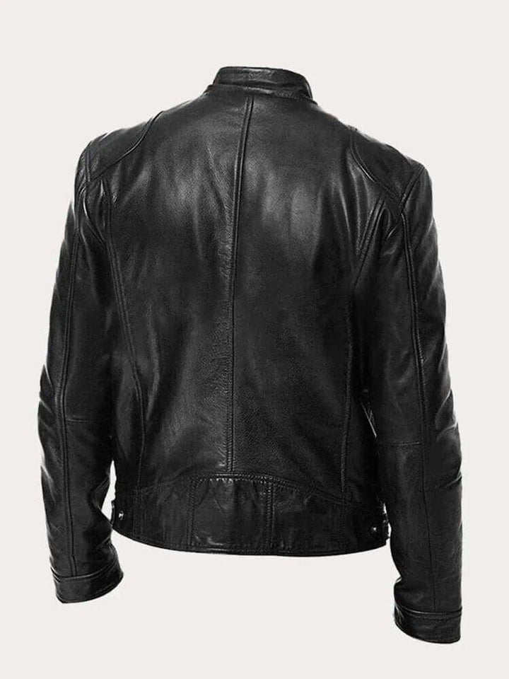 Aiden | Genuine Leather Functional Zip Jacket