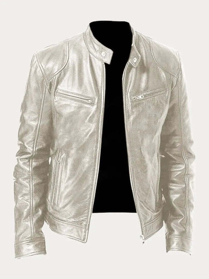 Aiden | Genuine Leather Functional Zip Jacket