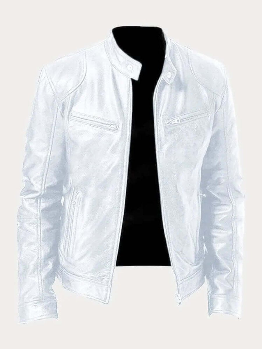 Aiden | Genuine Leather Functional Zip Jacket