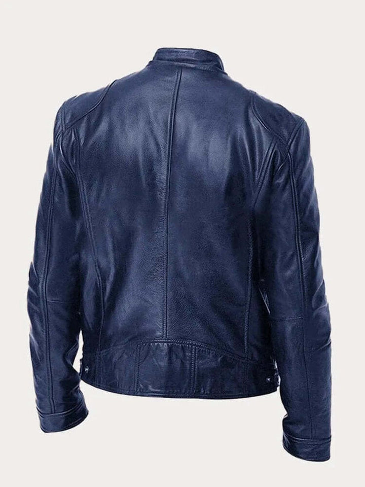 Aiden | Genuine Leather Functional Zip Jacket