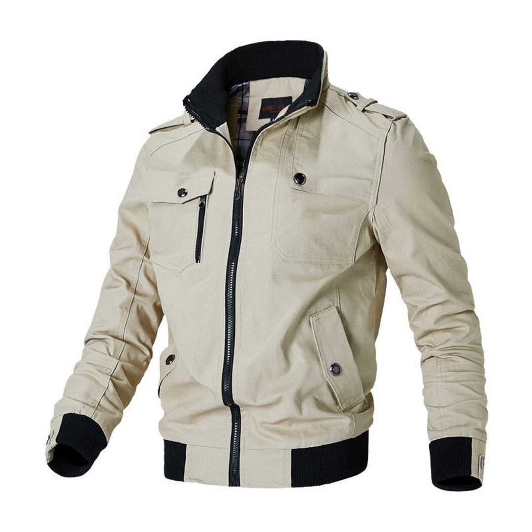 Elijah | Multiple Pockets Military-Inspired Details Bomber Jacket