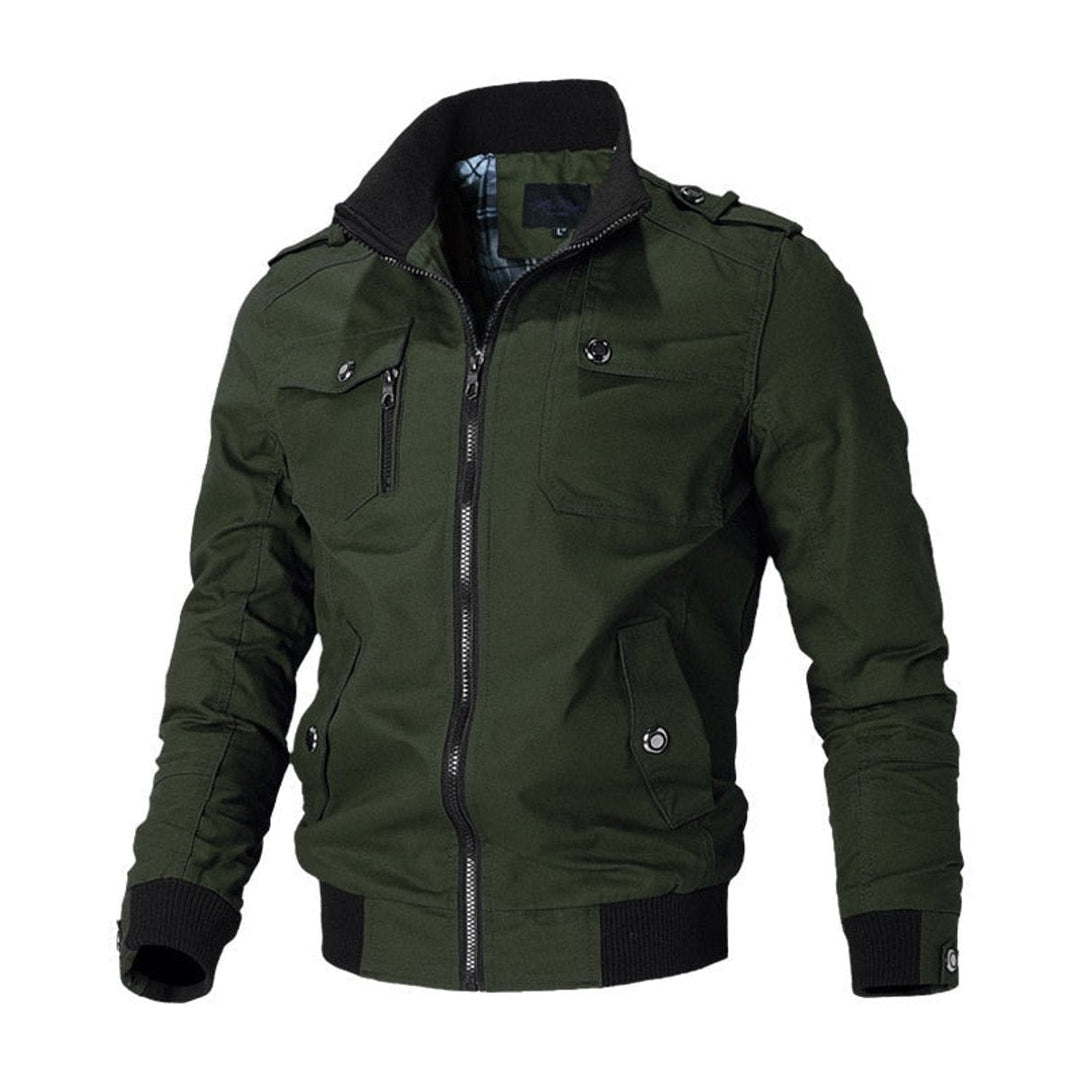 Elijah | Multiple Pockets Military-Inspired Details Bomber Jacket