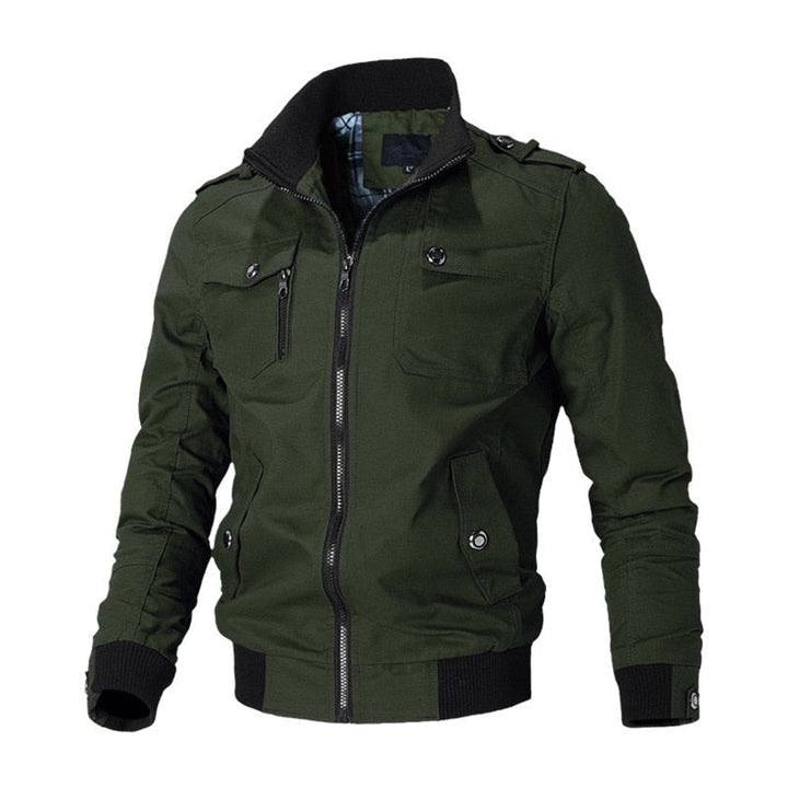 Elijah | Multiple Pockets Military-Inspired Details Bomber Jacket