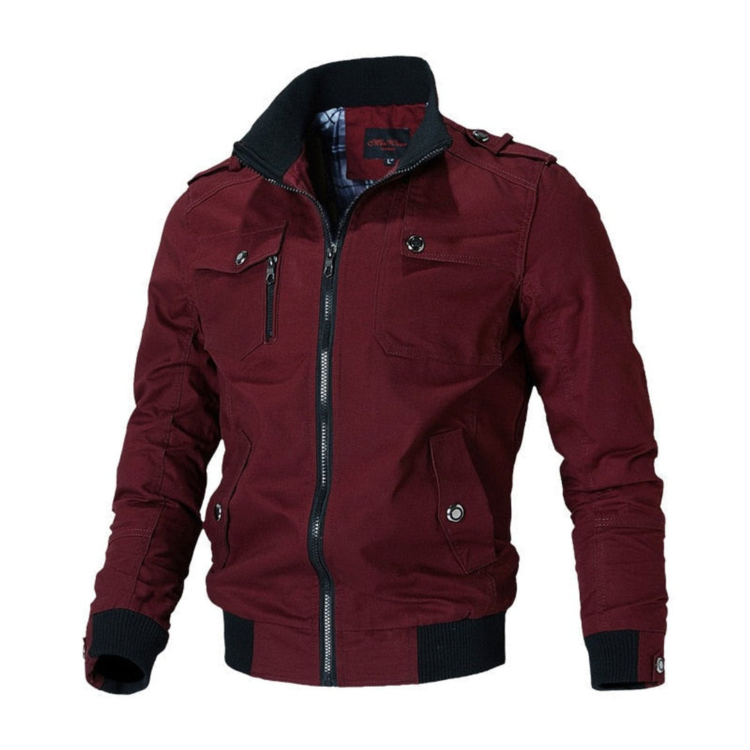 Elijah | Multiple Pockets Military-Inspired Details Bomber Jacket