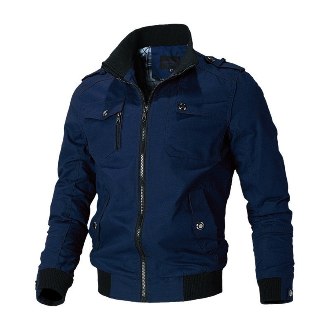 Elijah | Multiple Pockets Military-Inspired Details Bomber Jacket