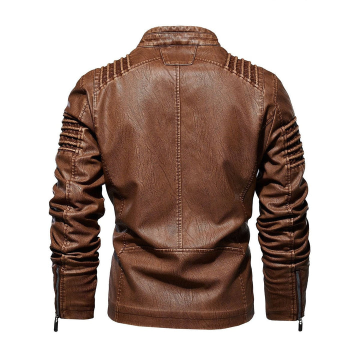 Alexander | Faux Leather Structured Design Jacket