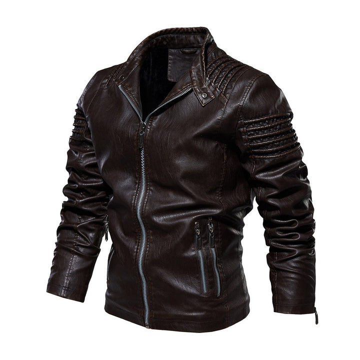 Alexander | Faux Leather Structured Design Jacket