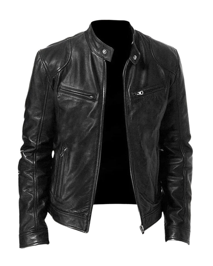 Henry | Faux Leather Quilted Moto-Inspired Design Jacket