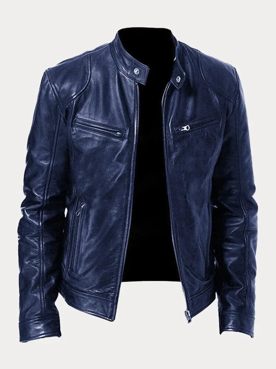 Henry | Faux Leather Quilted Moto-Inspired Design Jacket