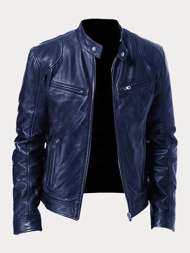 Henry | Faux Leather Quilted Moto-Inspired Design Jacket