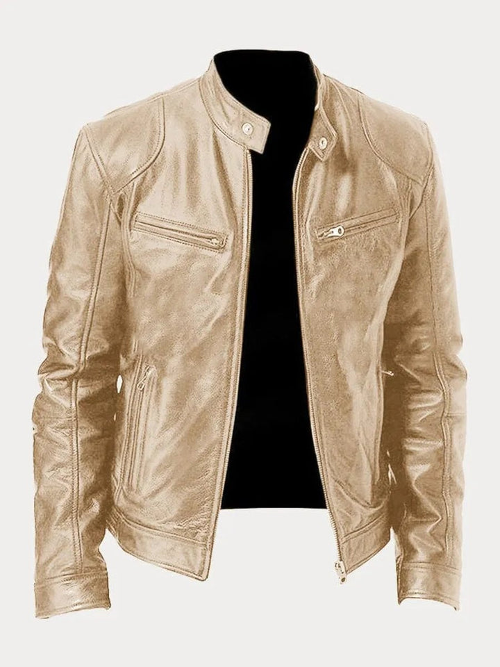 Henry | Faux Leather Quilted Moto-Inspired Design Jacket