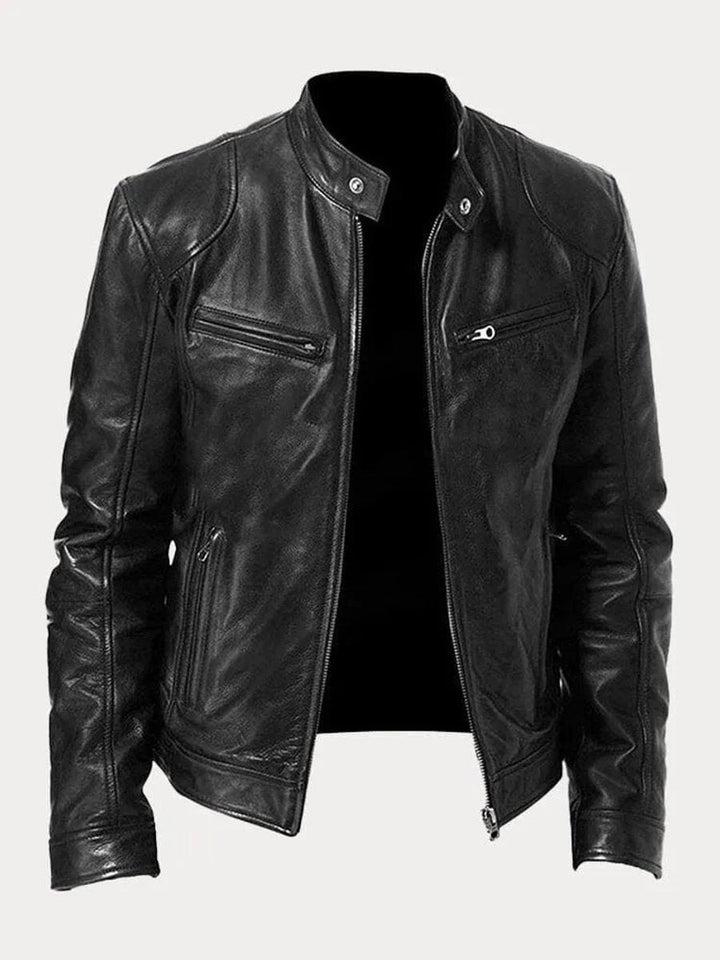 Henry | Faux Leather Quilted Moto-Inspired Design Jacket