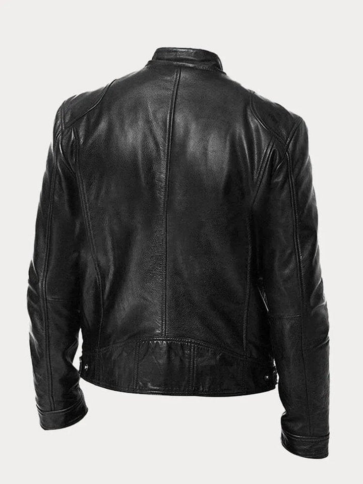 Henry | Faux Leather Quilted Moto-Inspired Design Jacket