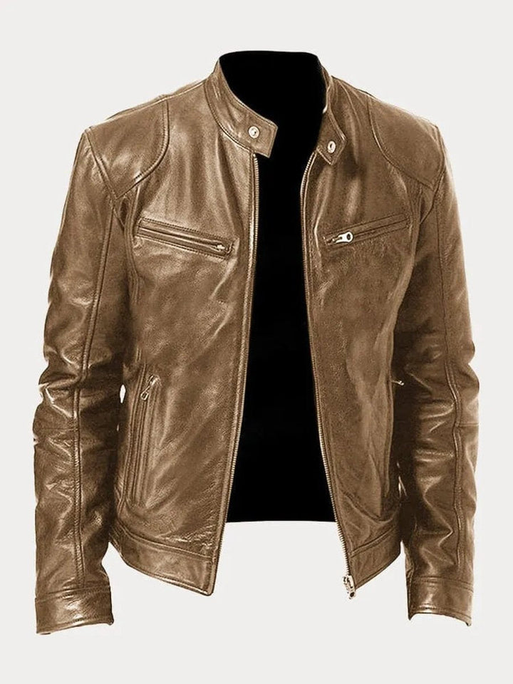 Henry | Faux Leather Quilted Moto-Inspired Design Jacket