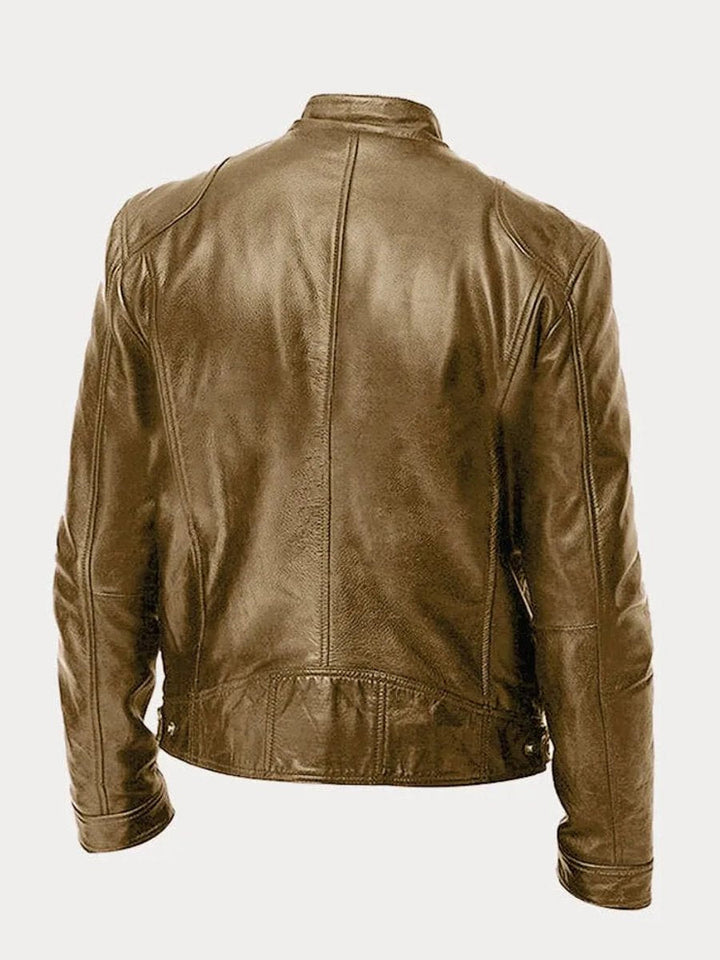 Henry | Faux Leather Quilted Moto-Inspired Design Jacket
