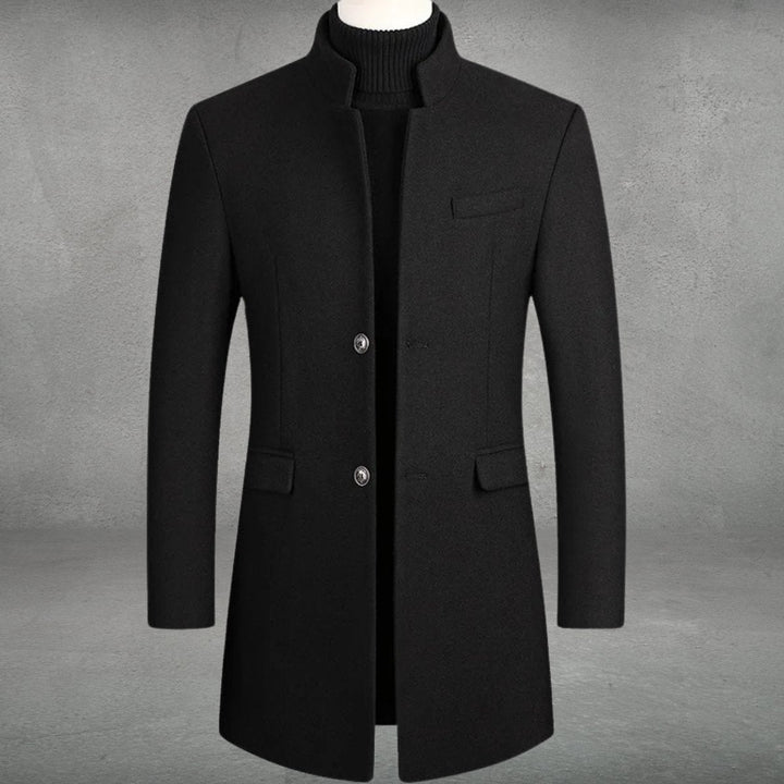 Daniel | Wool Refined Standing Versatile Tailored Overcoat