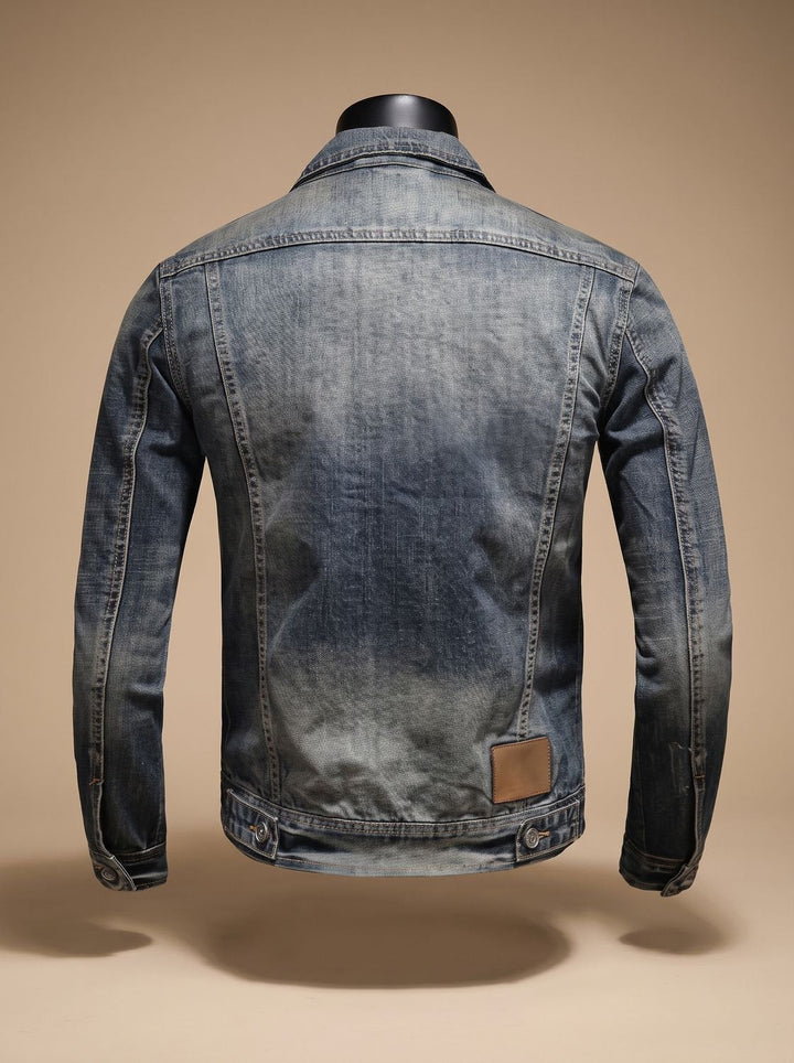 William | Denim Dual Closure Functional Pockets Trucker Jacket