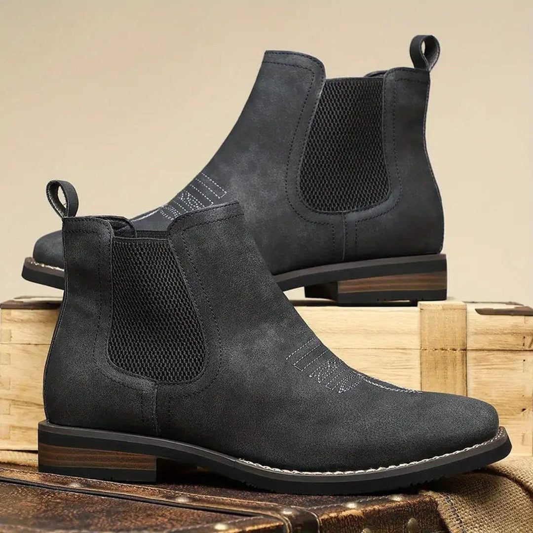 Miles | Classic Waterproof Western Chelsea Ankle Boots