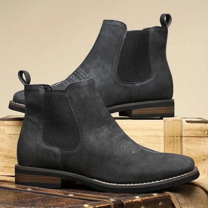 Miles | Classic Waterproof Western Chelsea Ankle Boots