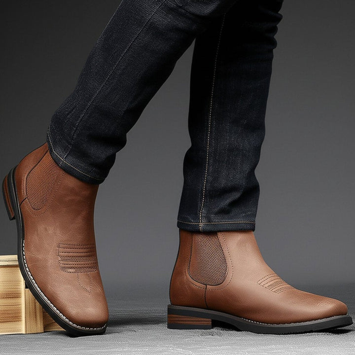 Miles | Classic Waterproof Western Chelsea Ankle Boots