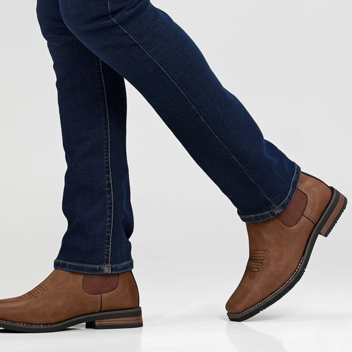 Miles | Classic Waterproof Western Chelsea Ankle Boots