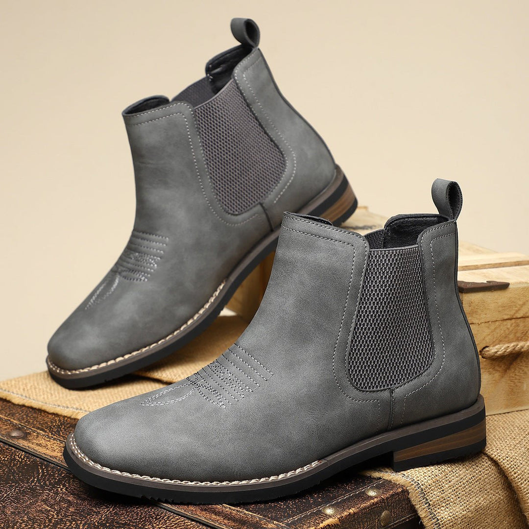 Miles | Classic Waterproof Western Chelsea Ankle Boots