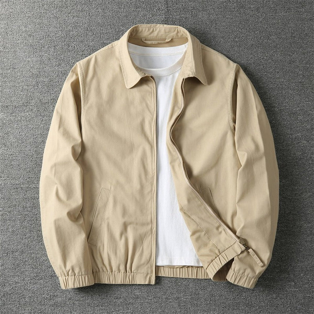 Lucas | Clean Zip Elasticated Cuffs Bomber Jacket