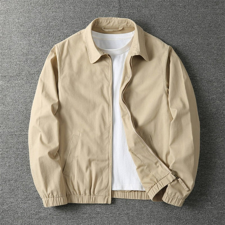 Lucas | Clean Zip Elasticated Cuffs Bomber Jacket