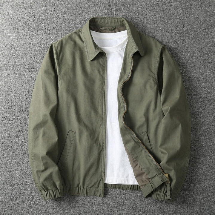 Lucas | Clean Zip Elasticated Cuffs Bomber Jacket