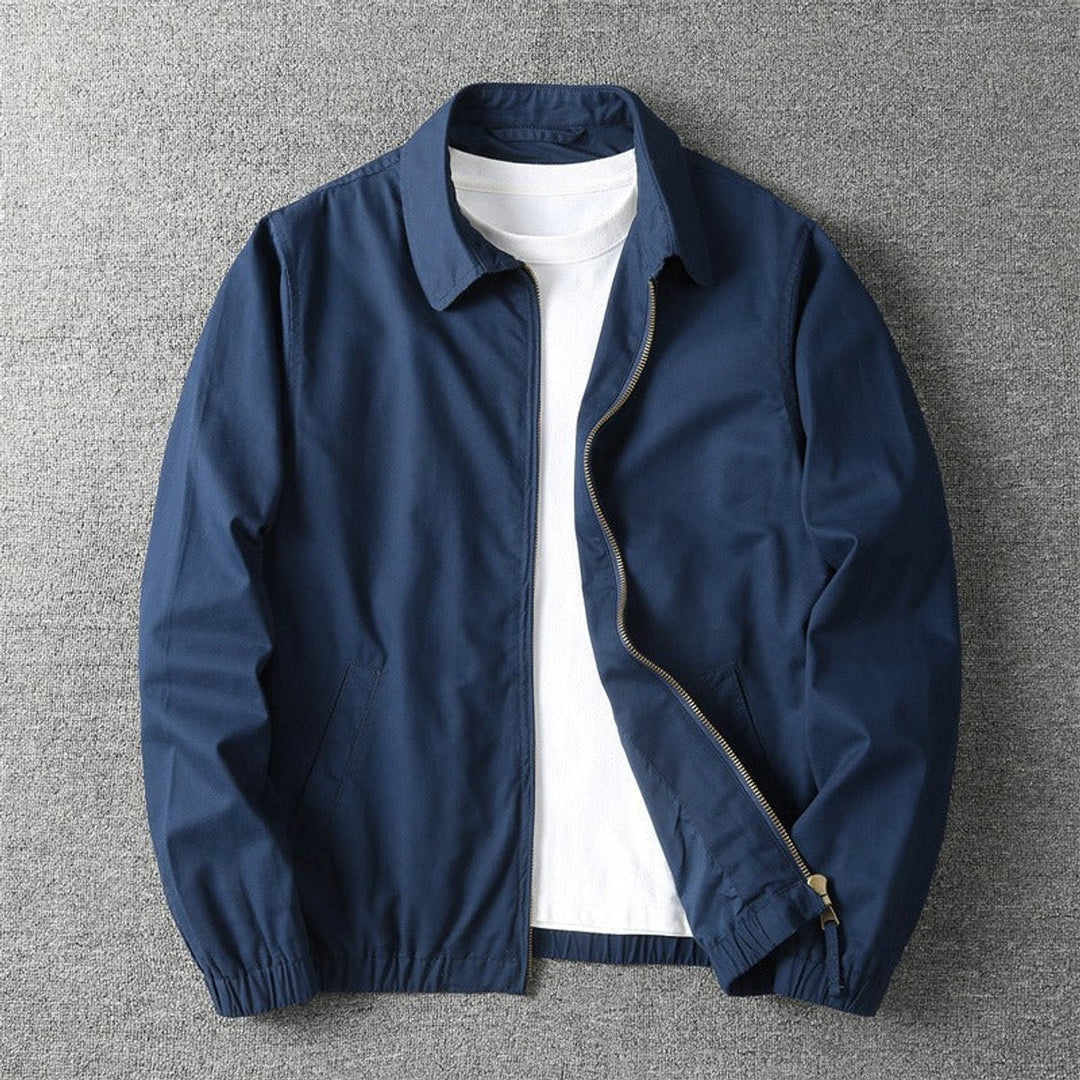 Lucas | Clean Zip Elasticated Cuffs Bomber Jacket