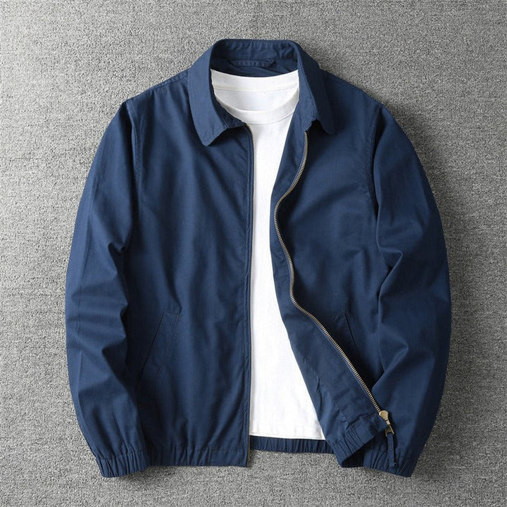 Lucas | Clean Zip Elasticated Cuffs Bomber Jacket
