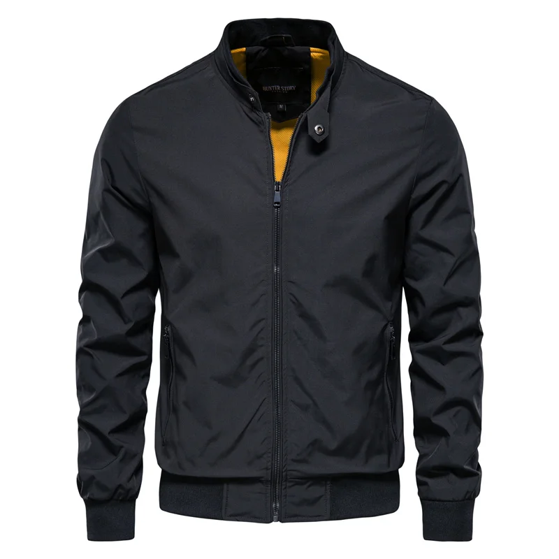 Aaron | Classic Streamlined Functional Zip-up Bomber Jacket