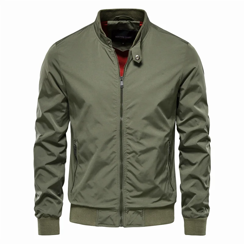 Aaron | Classic Streamlined Functional Zip-up Bomber Jacket