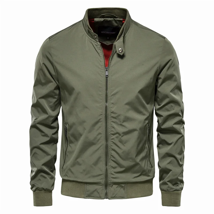 Aaron | Classic Streamlined Functional Zip-up Bomber Jacket