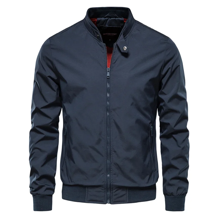 Aaron | Classic Streamlined Functional Zip-up Bomber Jacket