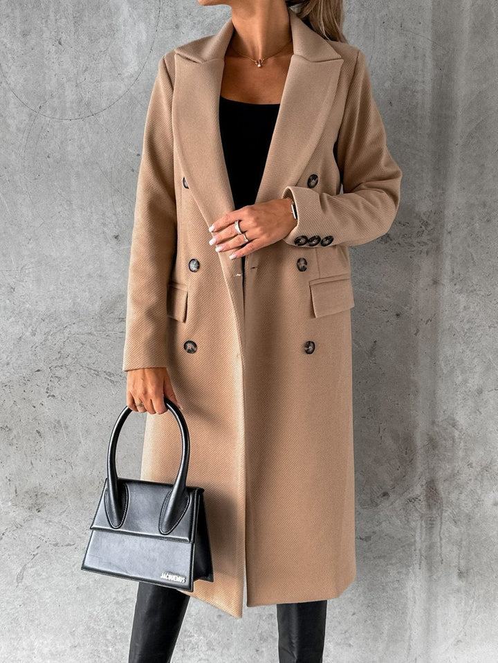 Mariner | Elegant Double-Breasted Long Trench Coat
