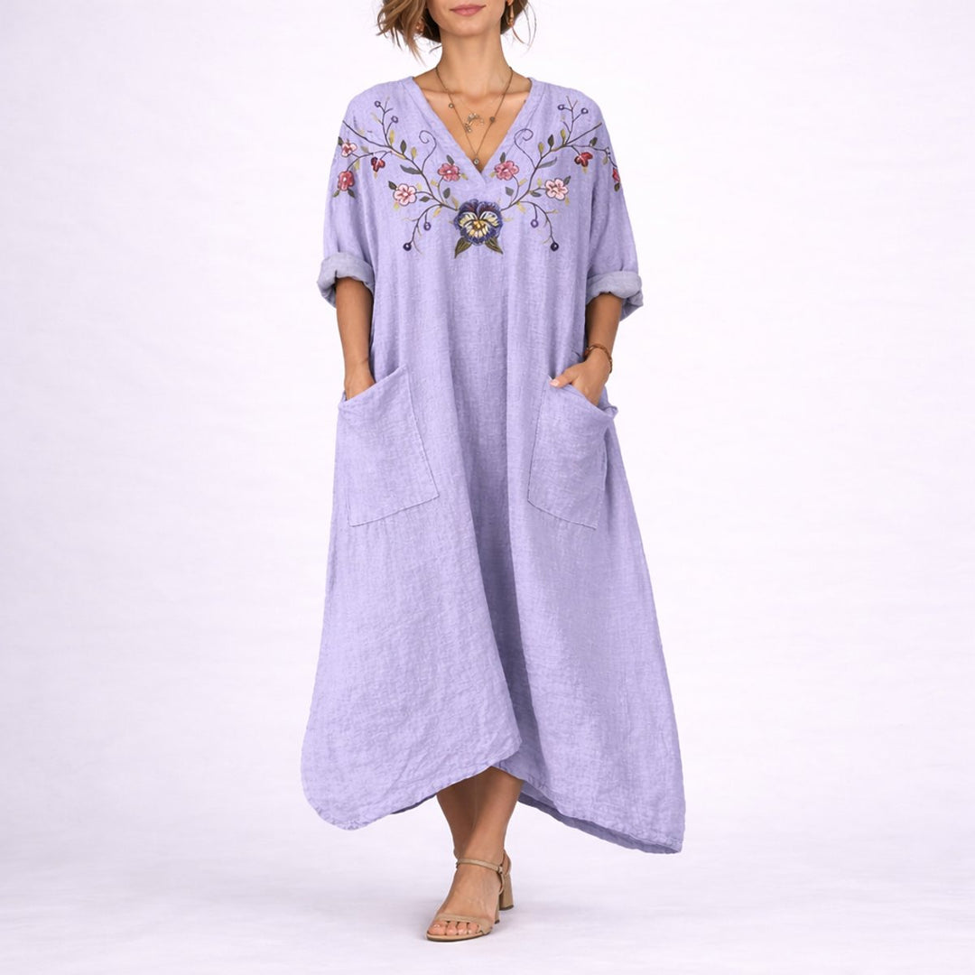 Evelyn | Wedding Guest Bohemian Paisley Maxi Dress