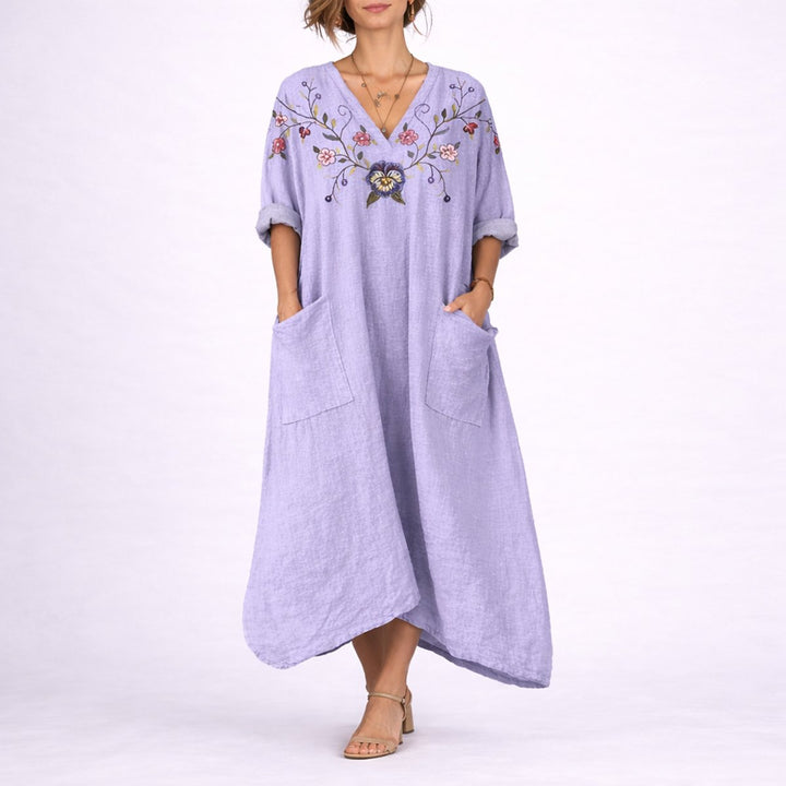 Evelyn | Wedding Guest Bohemian Paisley Maxi Dress