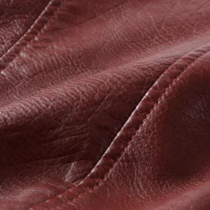 Gina | Cropped Faux Leather Belted Moto Biker Jacket