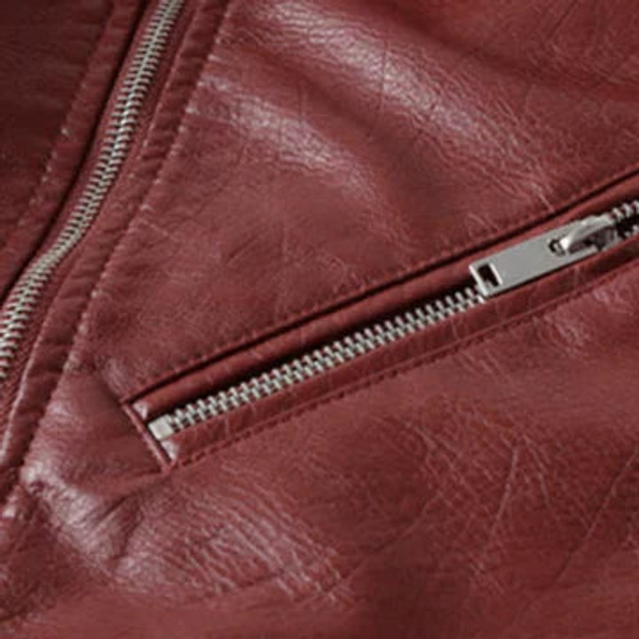 Gina | Cropped Faux Leather Belted Moto Biker Jacket