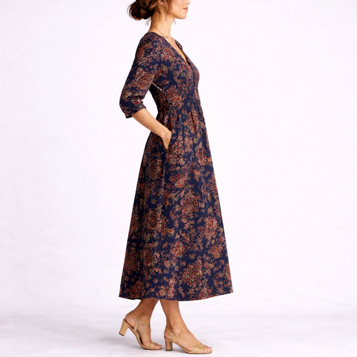 Charlotte | Wedding Guest V-Neck Maxi Dress