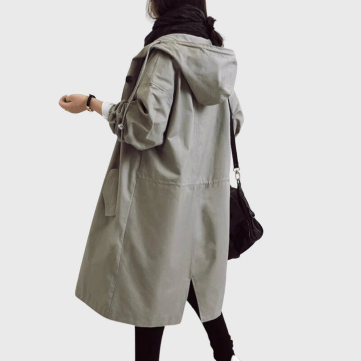 Marina | Hooded Waterproof Lightweight Rain Trench Jacket