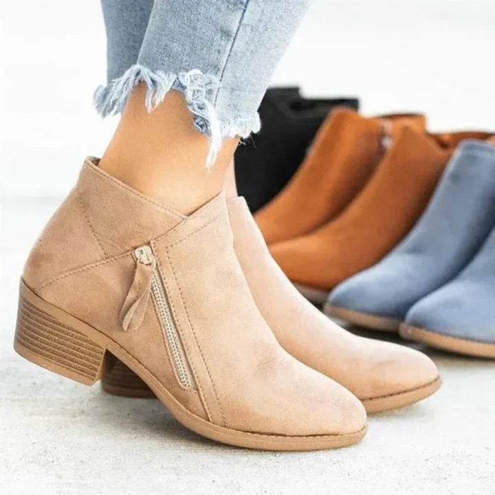 Sarah | Elegant Suede Ankle Boots