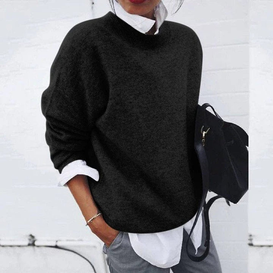 Oversized Knit Cozy Feel Layering Piece Sweater